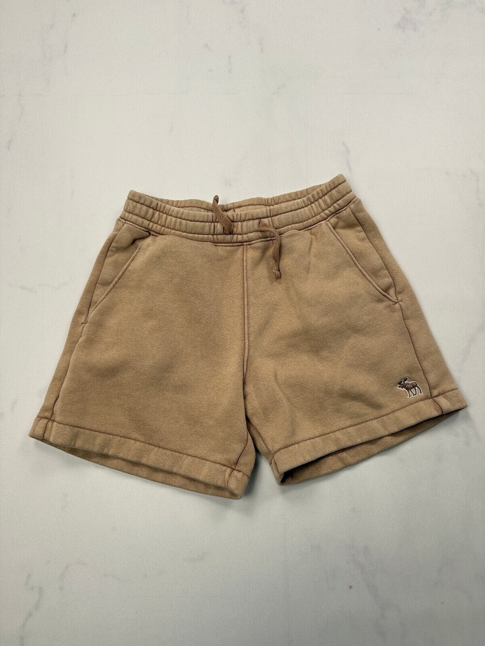 Abercrombie Kids A&F Essentials Shorts Tan 2010s Minimalist - Girls 9/10